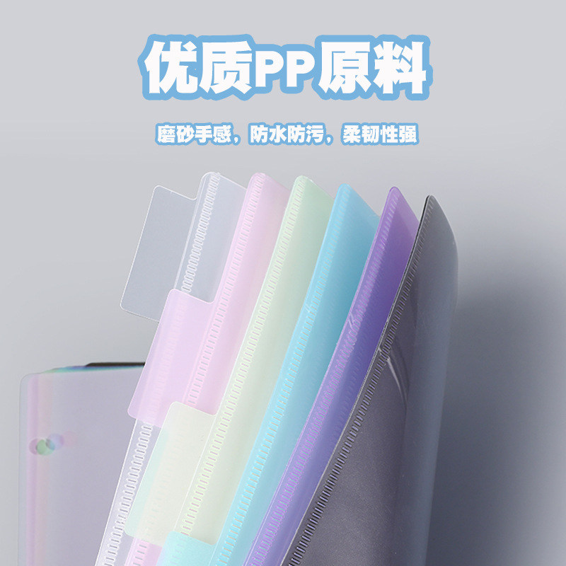 A4 3홀 바인더 디바이더 6탭 파스텔 캔디 컬러 PP - Tab Divider A4 리뷰 및 가격