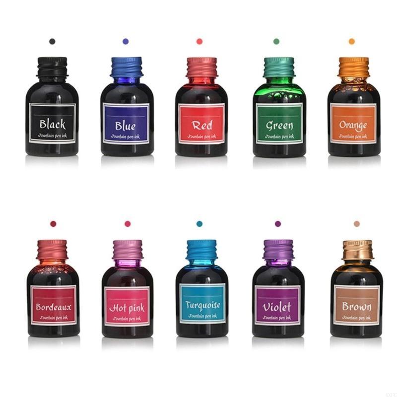 10 가지 색상 1 병 순수 다채로운 30ml 만년필  - Fountain Pen Bottled Ink 리뷰 및 가격