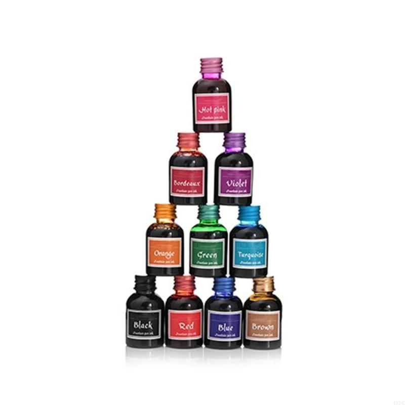10 가지 색상 1 병 순수 다채로운 30ml 만년필  - Fountain Pen Bottled Ink 리뷰 및 가격