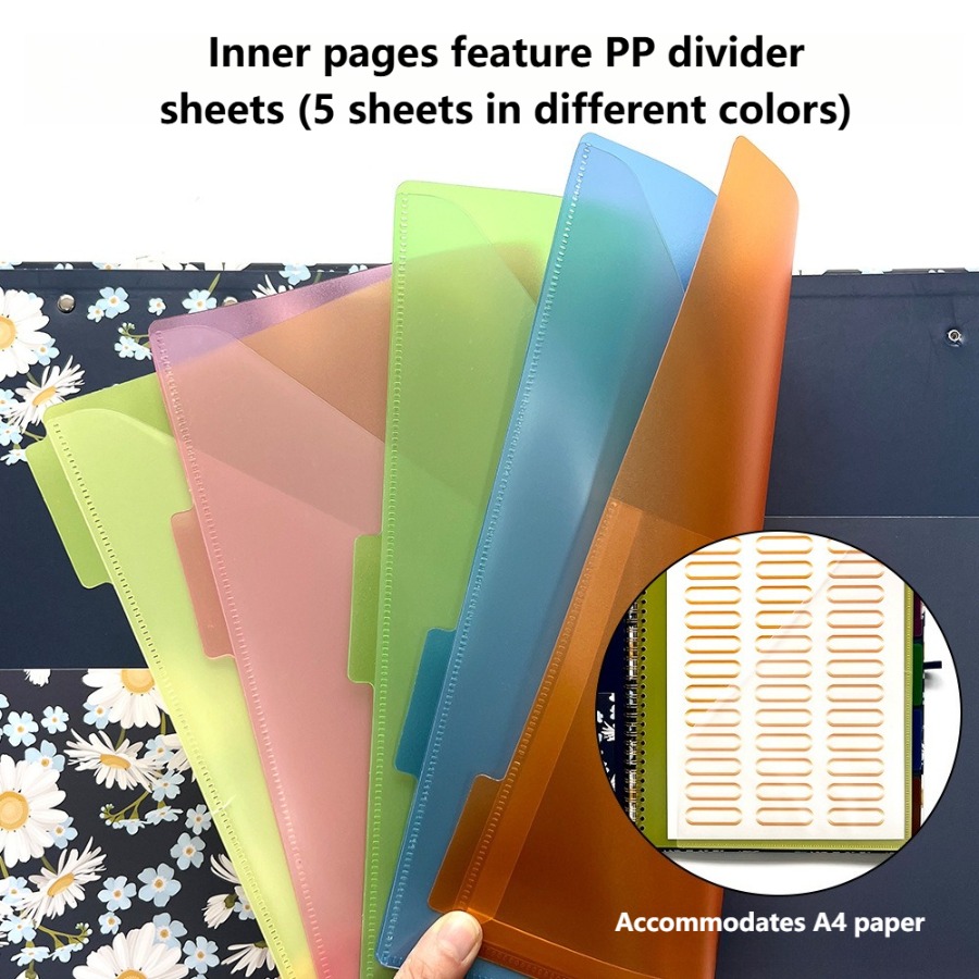 A4 코일, 플래닝 바인더, 오피스 보드 클립, 패션  - Tab Divider A4 리뷰 및 가격