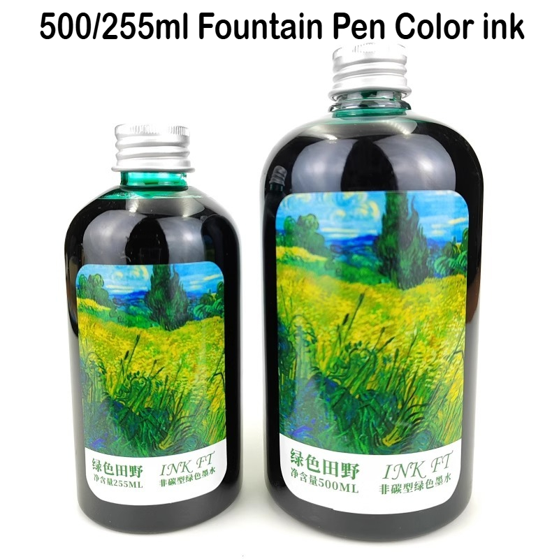 500ml/255/50ml 24 색 병에 담긴 만년필  - Fountain Pen Bottled Ink 리뷰 및 가격