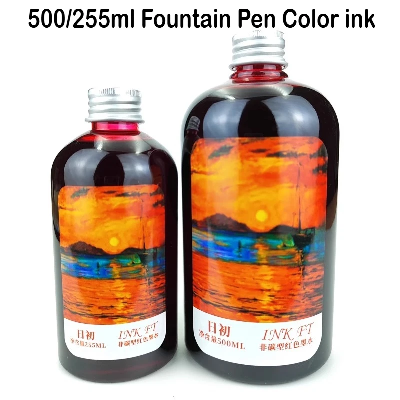 500ml/255/50ml 24 색 병에 담긴 만년필  - Fountain Pen Bottled Ink 리뷰 및 가격