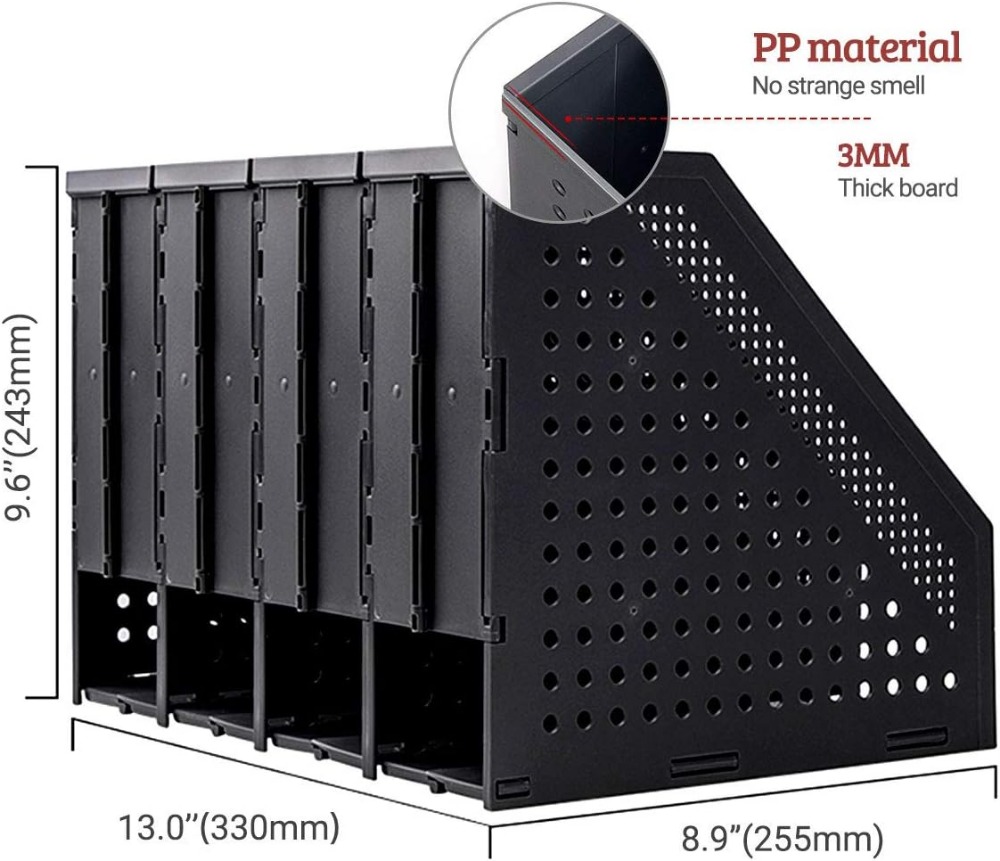 접이식 잡지꽂이 플라스틱 데스크탑 4칸 파일랙 정리함  - Magazine Holder Rack 리뷰 및 가격