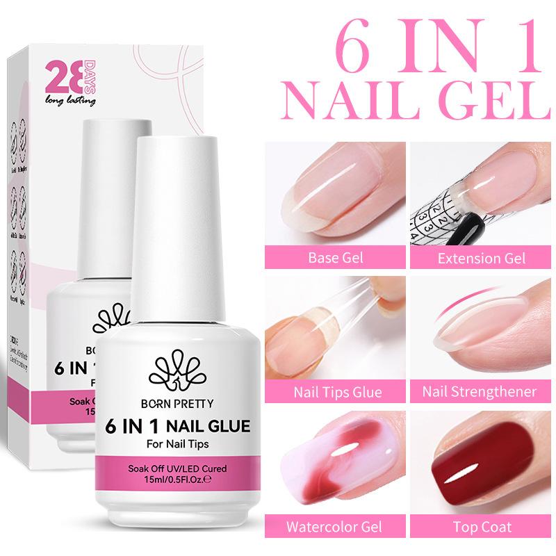 15ml 6 IN 1 다기능 연장 네일 UV 젤 폴리쉬 - Gel Refill Pack 리뷰 및 가격