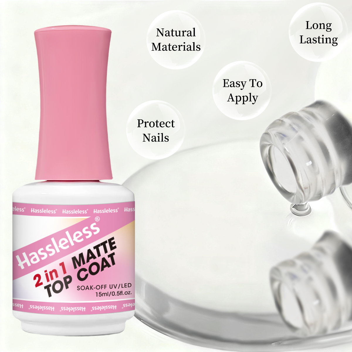 간편한 15ml 단일 팩 2-in-1 매트 젤 탑코트  - Gel Refill Pack 리뷰 및 가격