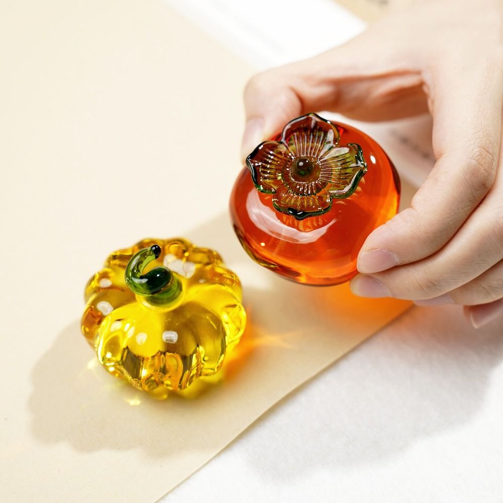 전문 크리스탈 유리 문진 전통 쓰기 호박 감 문진 아티 - Paper Weight Crystal 리뷰 및 가격