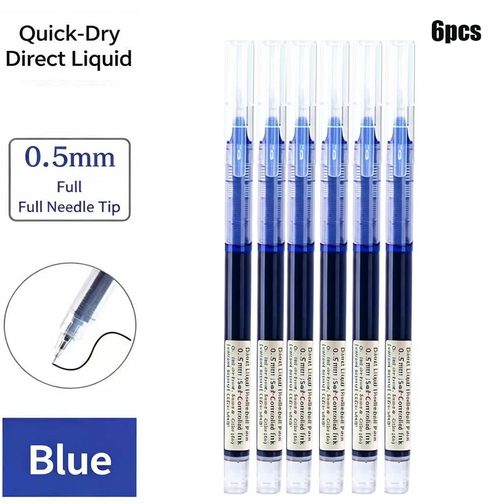 6팩 클릭 젤 펜 0.5mm 검정/파랑/빨강 리필 잉크 - Gel Refill Pack 리뷰 및 가격