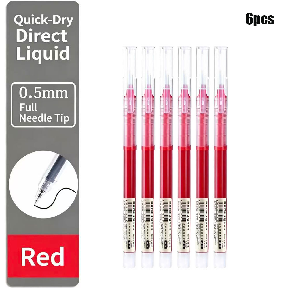 6팩 클릭 젤 펜 0.5mm 검정/파랑/빨강 리필 잉크 - Gel Refill Pack 리뷰 및 가격