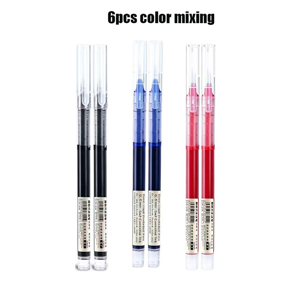 6팩 클릭 젤 펜 0.5mm 검정/파랑/빨강 리필 잉크 - Gel Refill Pack 리뷰 및 가격