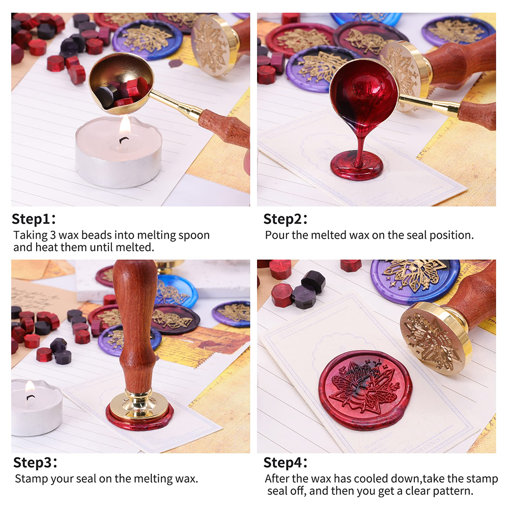 왁스 도장 스탬프 헤드, 태양 달과 별, 트리플 여신  - Wax Seal Stamp Set 리뷰 및 가격