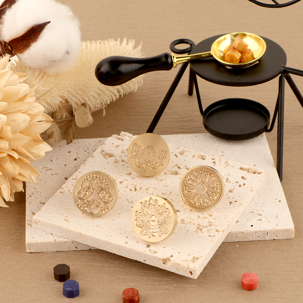 왁스 도장 스탬프 헤드, 태양 달과 별, 트리플 여신  - Wax Seal Stamp Set 리뷰 및 가격