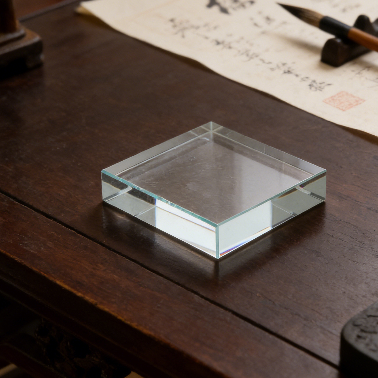 투명 사각형 페이퍼웨이트 크리스탈처럼 투명한 장식 사무 - Paper Weight Crystal 리뷰 및 가격