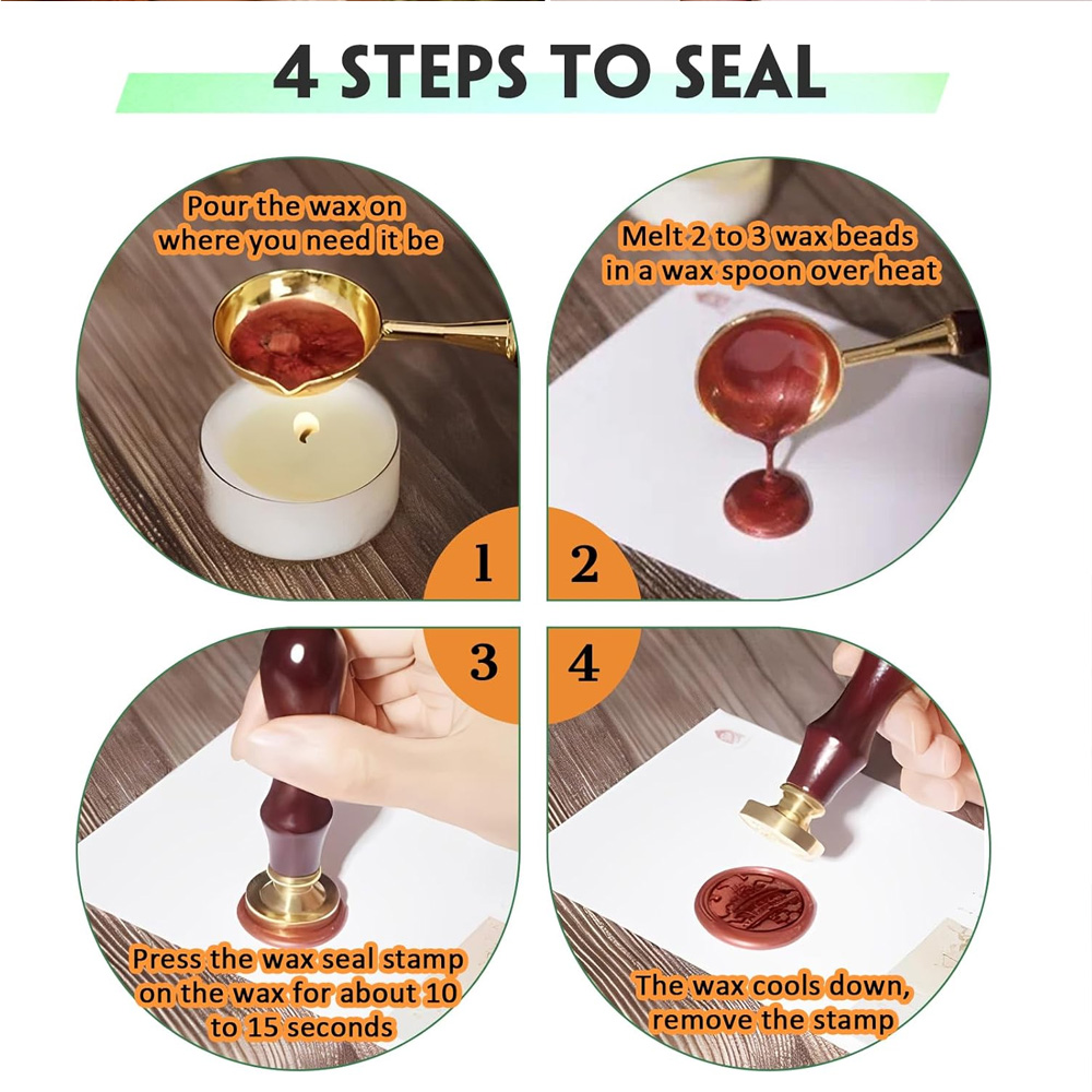 20개/세트 왁스 씰 스탬프 세트 (왁스 펠릿, 왁스  - Wax Seal Stamp Set 리뷰 및 가격