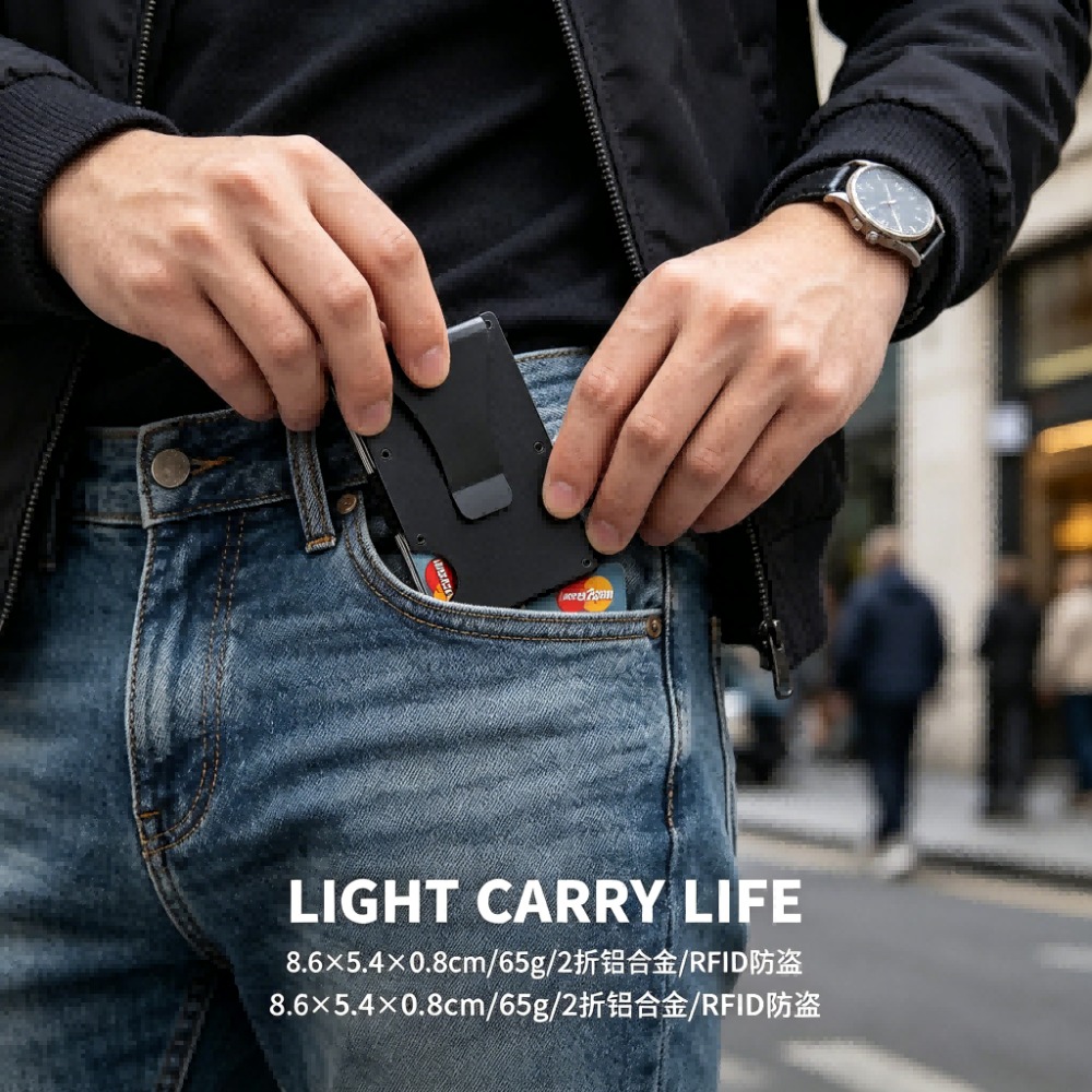 알루미늄 합금 RFID 차단 카드 홀더 초슬림 도난 방 - Index Card Holder 리뷰 및 가격