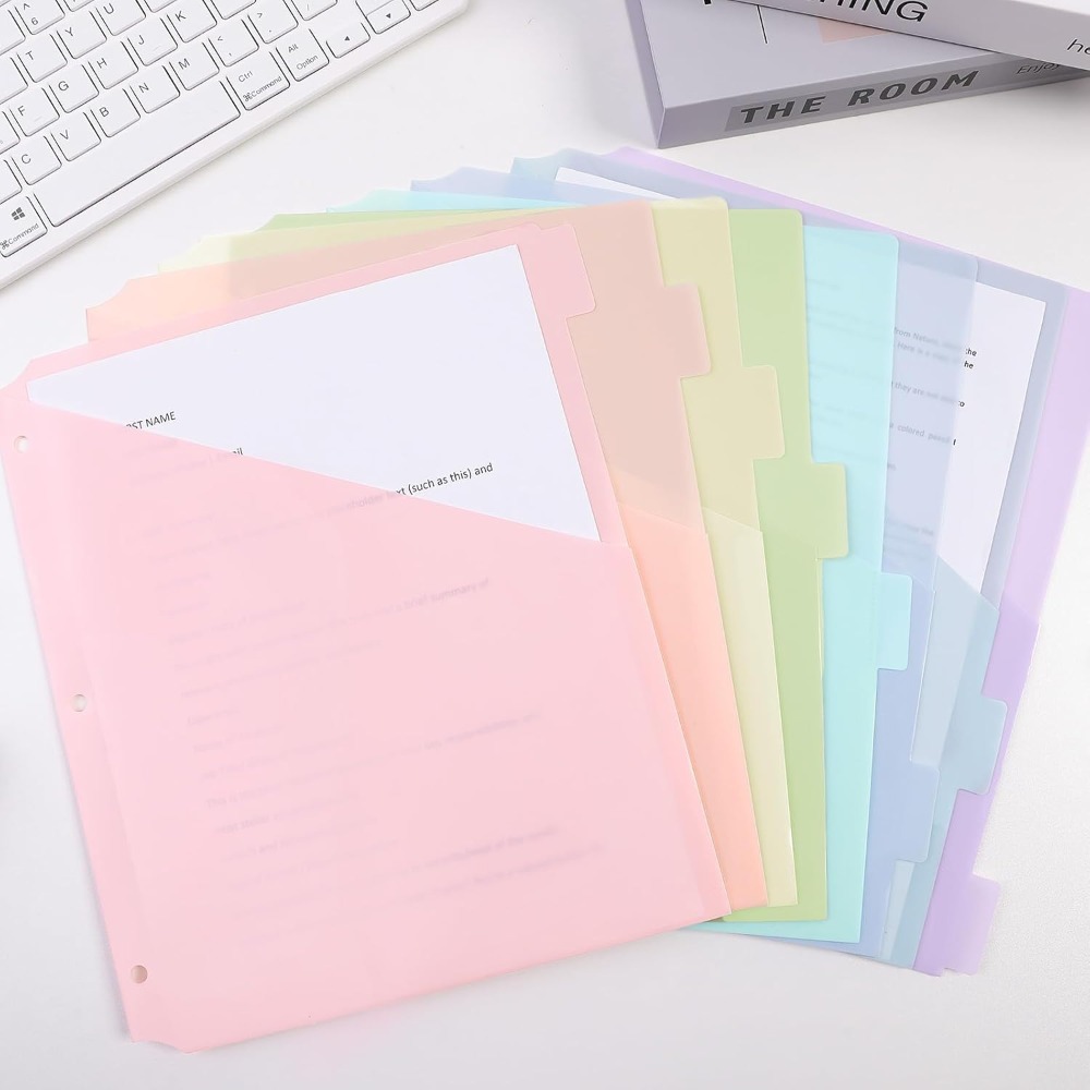 8개 A4 파스텔 바인더 디바이더 8탭 디바이더 3링  - Tab Divider A4 리뷰 및 가격