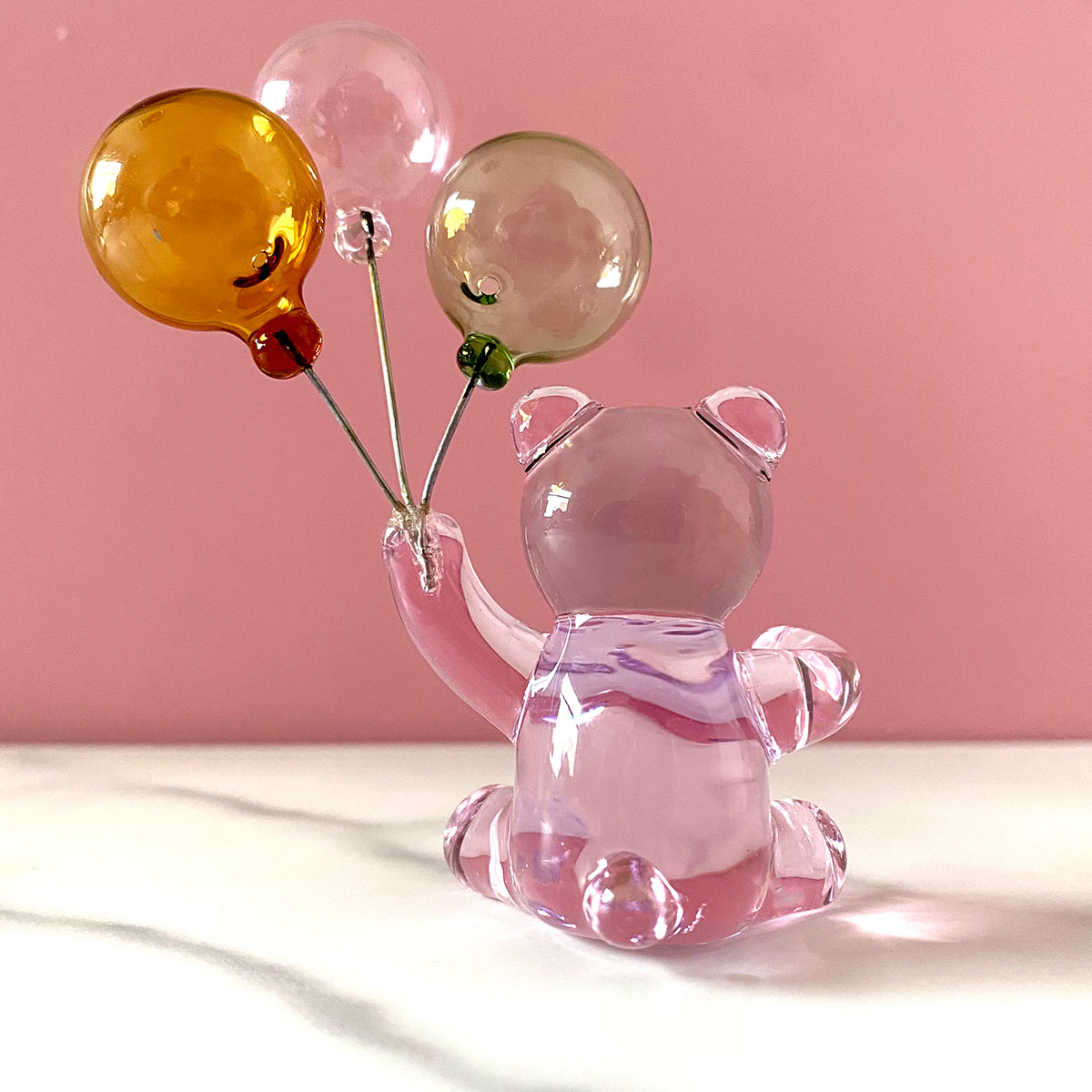 크리스털 곰 입상, 풍선 3 개, 유리 곰 카트 장식, - Paper Weight Crystal 리뷰 및 가격