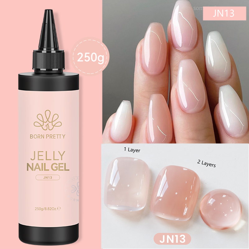 BORN PRETTY 250g 젤리 밀키 화이트 핑크  - Gel Refill Pack 리뷰 및 가격